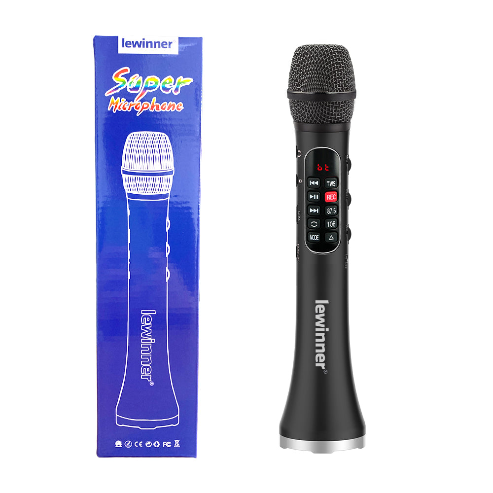 Lewinner L1098 karaoke Microphone 30W Professional Wireless Bluetooth Mic