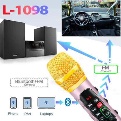 Lewinner L1098 karaoke Microphone 30W Professional Wireless Bluetooth Mic