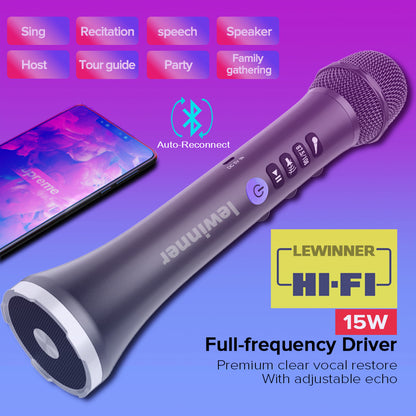 Lewinner  L-698  Karaoke Microphone